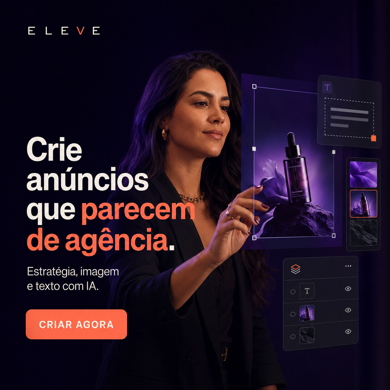 Criativo de campanha do Estúdio de Criativos
